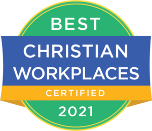The logo of Best Christian Workplaces Certified 2021 The logo of Best Christian Workplaces Certified 2021