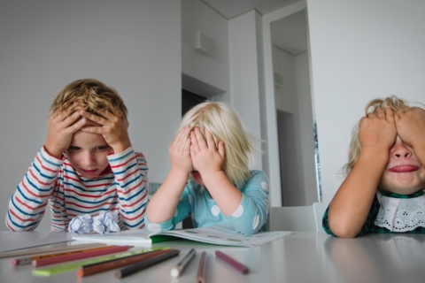 The kids and toddlers showing they have stress.