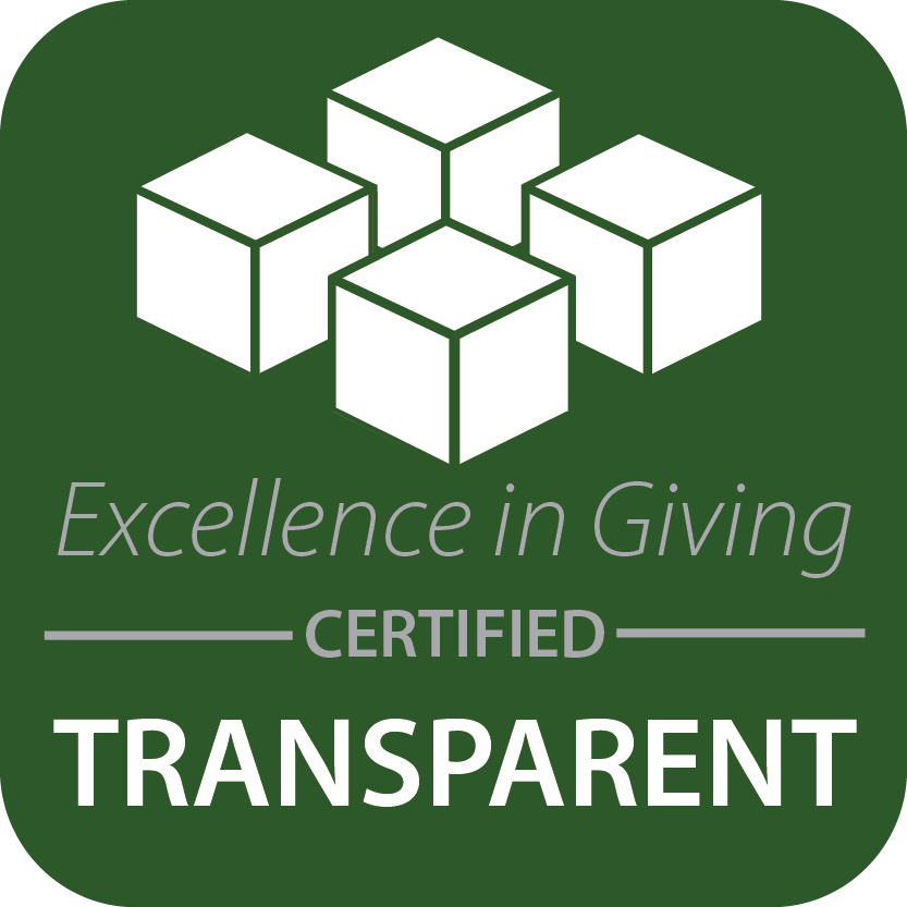 The logo of Excellence in Giving transparency certification