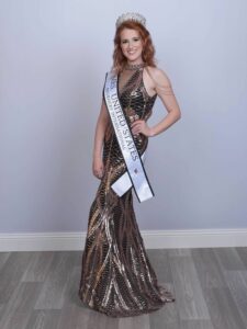Mrs. United States posing 
