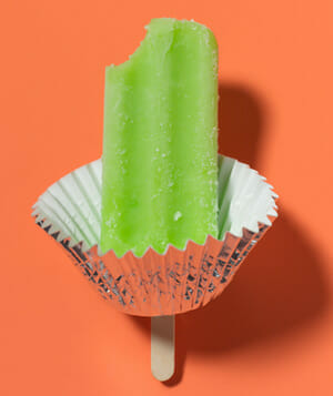 Popsicle in a cupcake wrapper