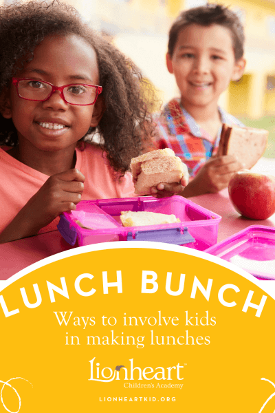 Ways to involve kids in making lunches pinterest pin