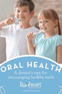 Children brushing their teeth