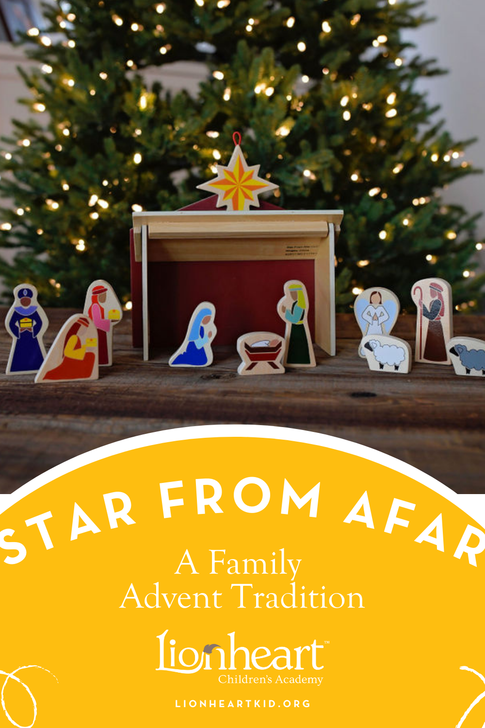 Nativity scene for toddlers, preschoolers, pre-k, and school-age kids.