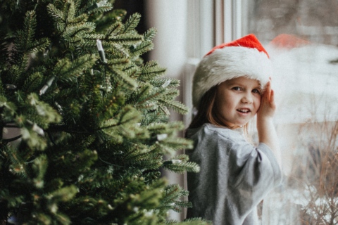 The Kid wearing cap in event of Christmas, TX.