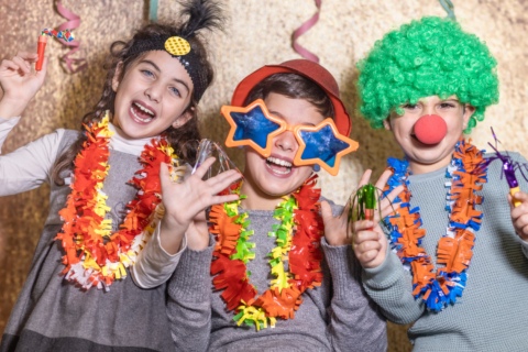 The Kids dressed festively to celebrate New Year's Eve.