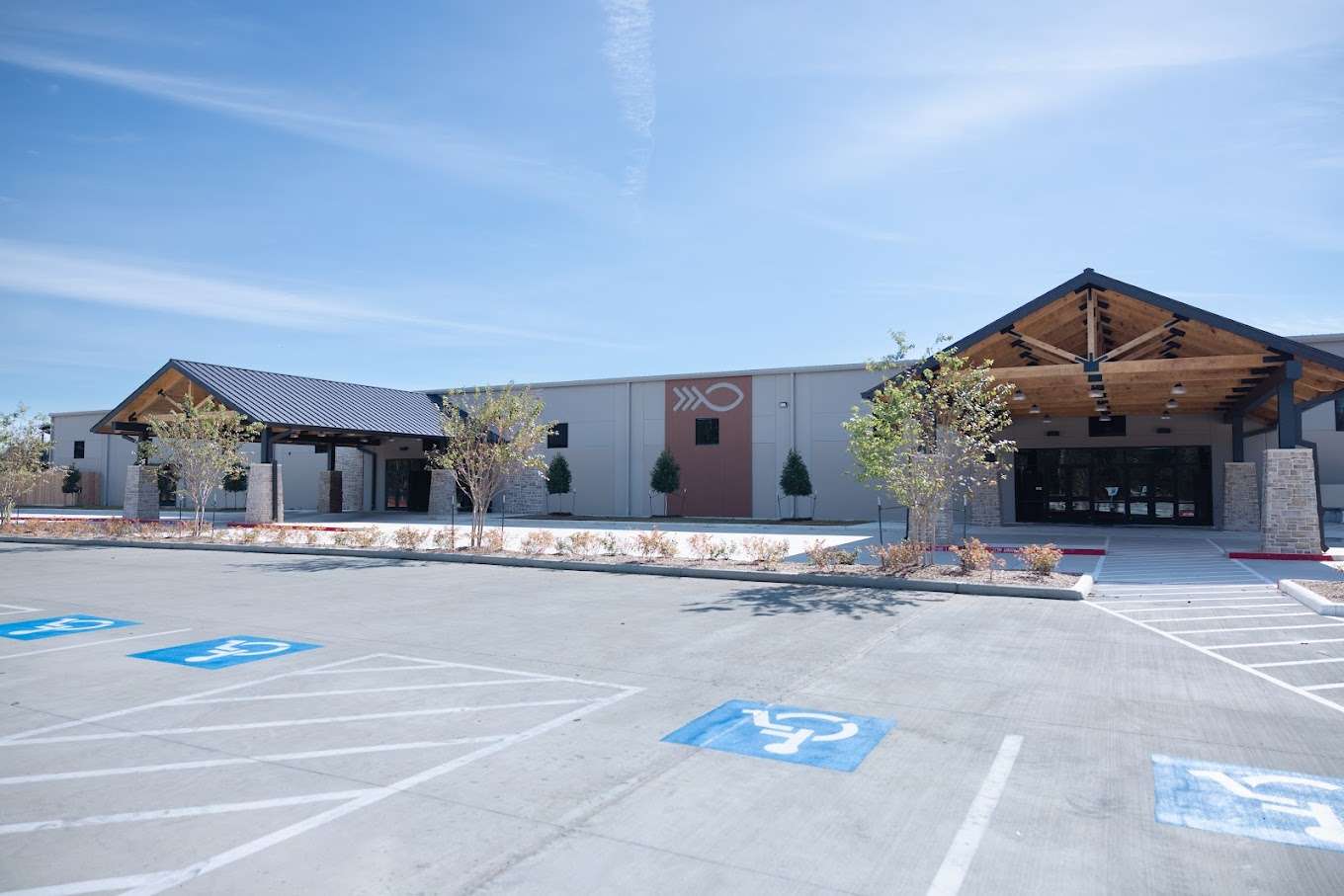 An Exterior View of Lionheart Children’s Academy at Real Life Ministries in Tomball, TX