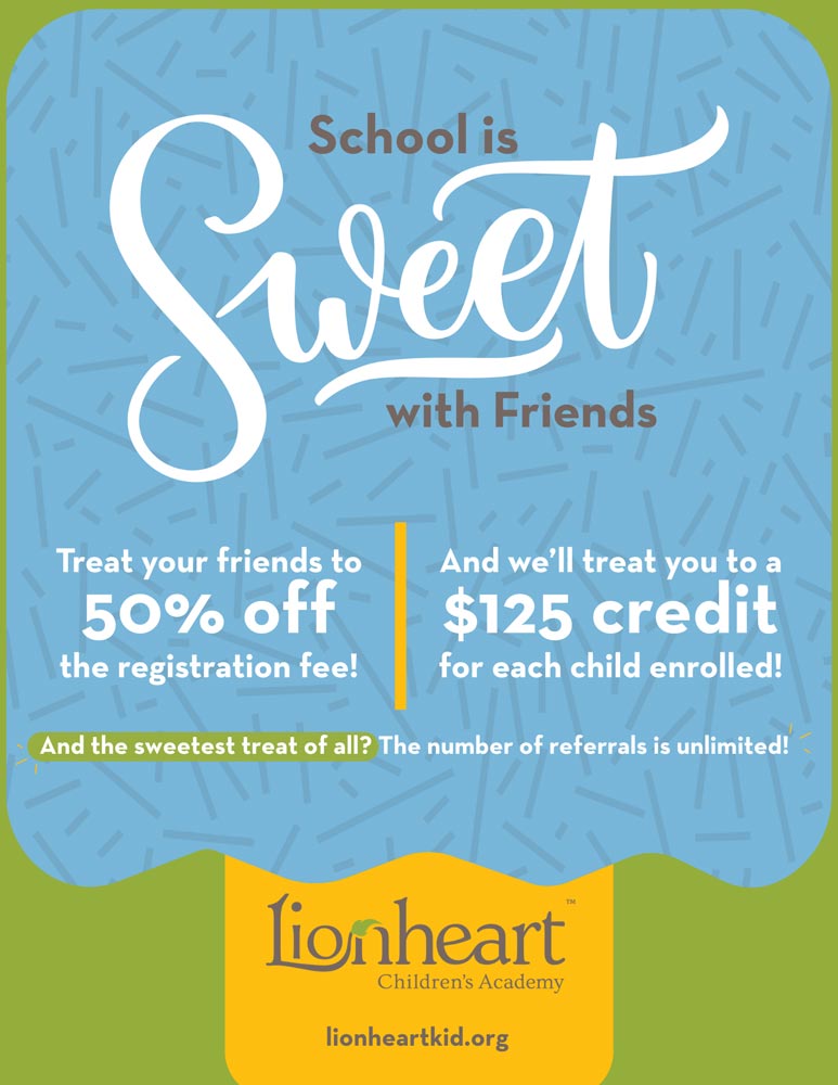 School is sweet with friends flyer